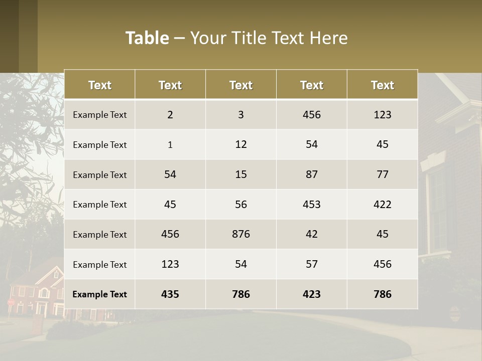 Mansion Property Residential PowerPoint Template
