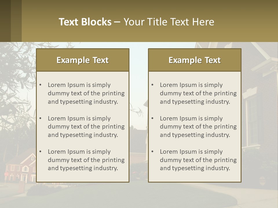 Mansion Property Residential PowerPoint Template