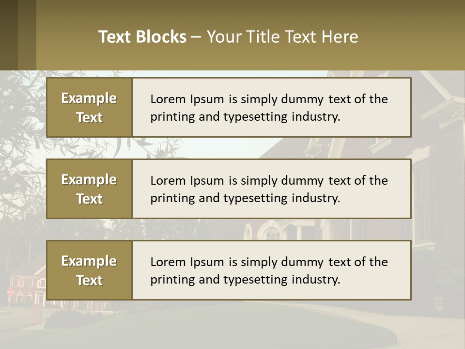 Mansion Property Residential PowerPoint Template