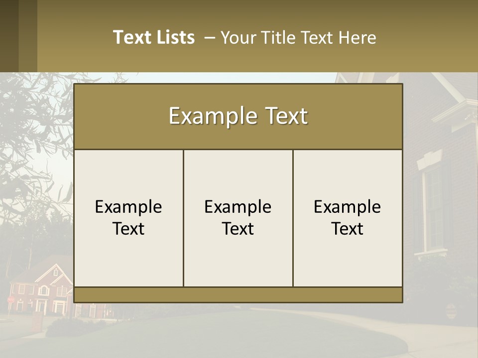 Mansion Property Residential PowerPoint Template