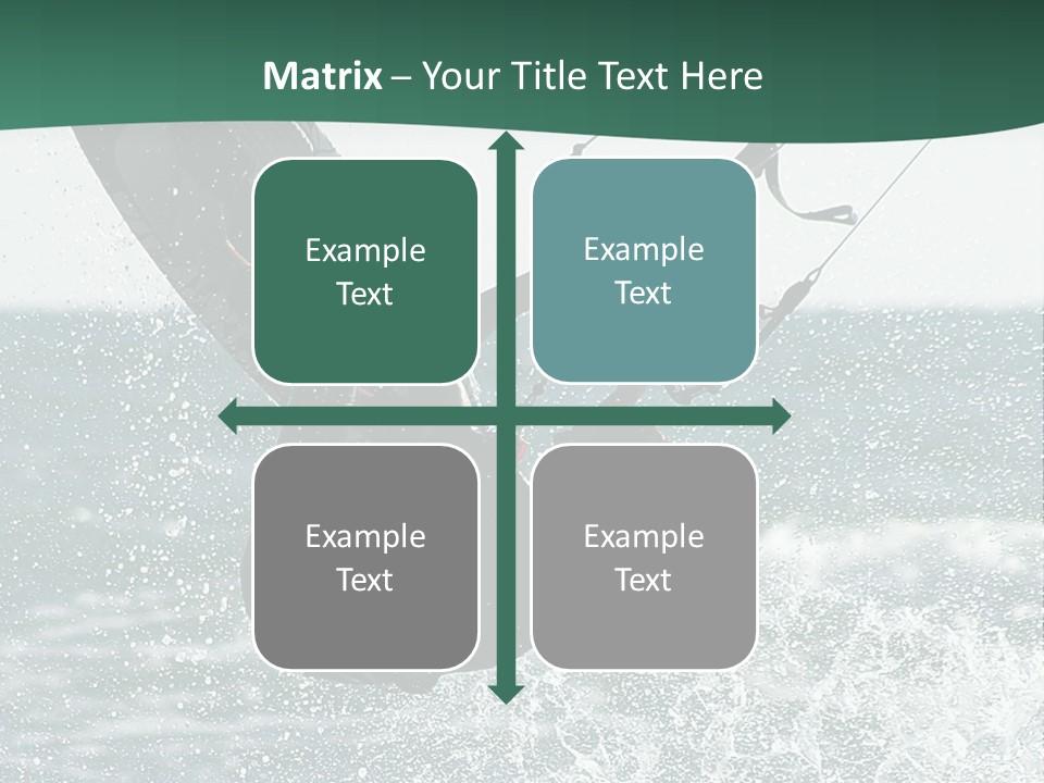 Windsurfer Surf Mediterranean PowerPoint Template