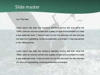 Windsurfer Surf Mediterranean PowerPoint Template