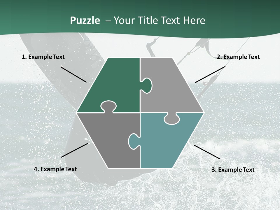 Windsurfer Surf Mediterranean PowerPoint Template