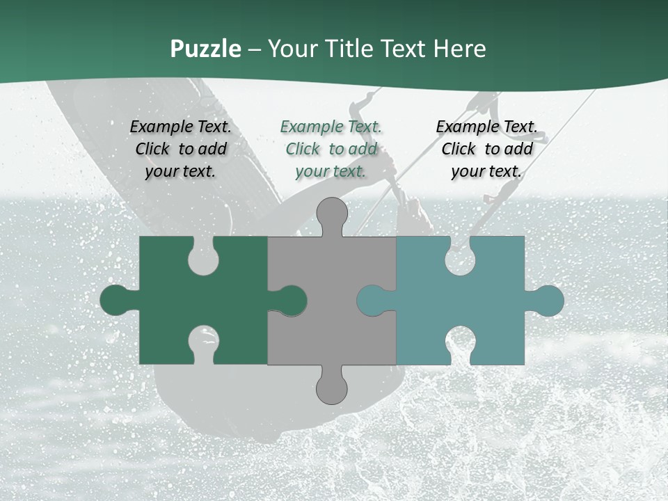 Windsurfer Surf Mediterranean PowerPoint Template