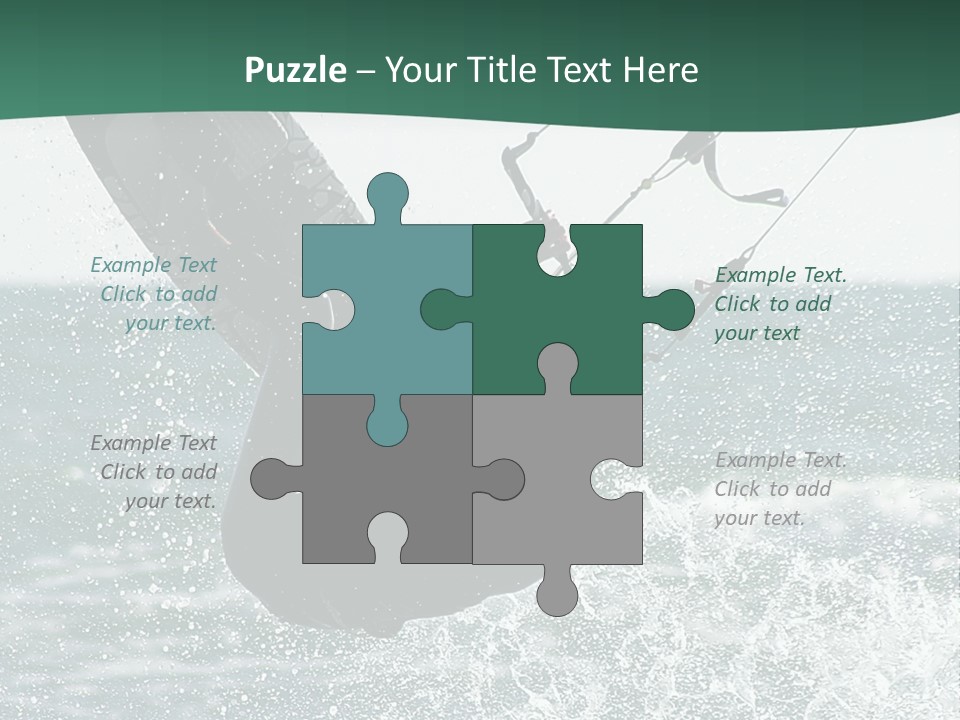 Windsurfer Surf Mediterranean PowerPoint Template