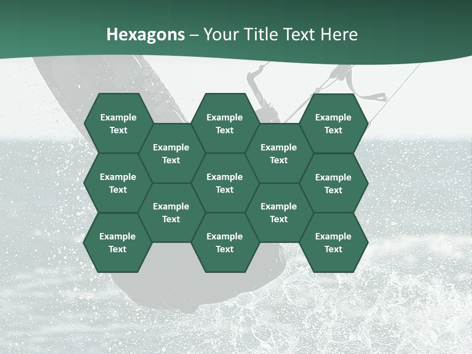 Windsurfer Surf Mediterranean PowerPoint Template