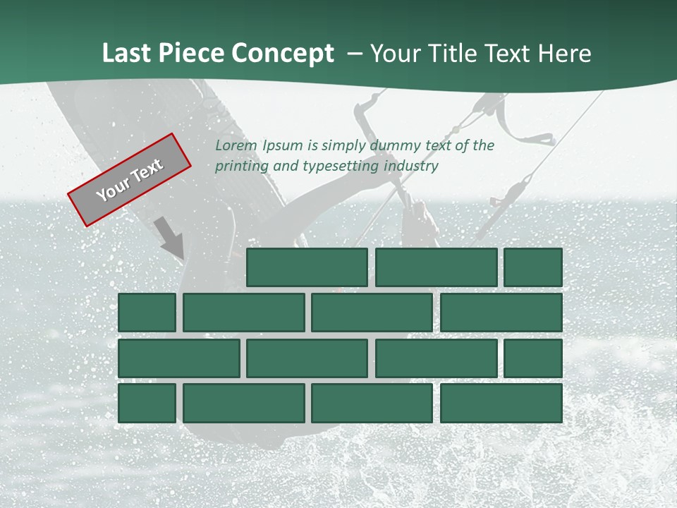 Windsurfer Surf Mediterranean PowerPoint Template