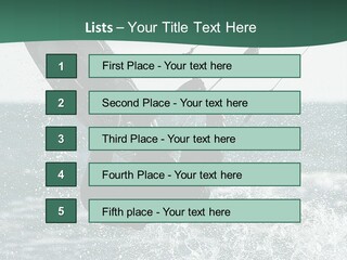 Windsurfer Surf Mediterranean PowerPoint Template