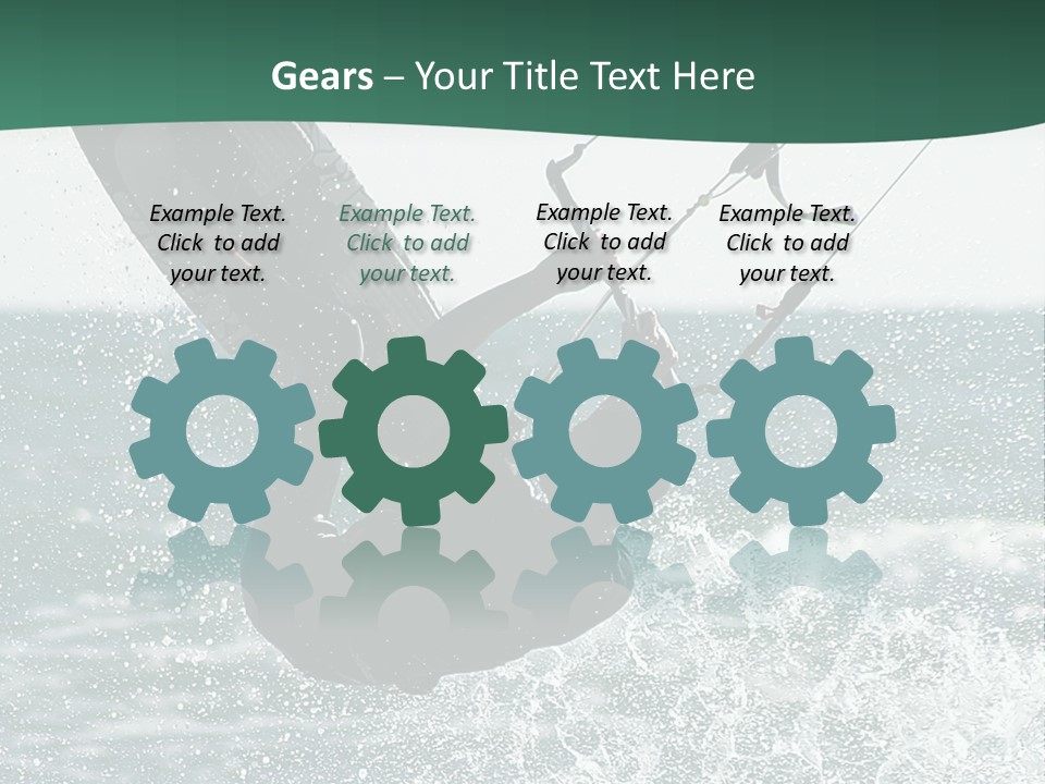 Windsurfer Surf Mediterranean PowerPoint Template