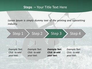 Windsurfer Surf Mediterranean PowerPoint Template