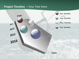 Windsurfer Surf Mediterranean PowerPoint Template