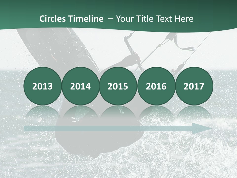 Windsurfer Surf Mediterranean PowerPoint Template