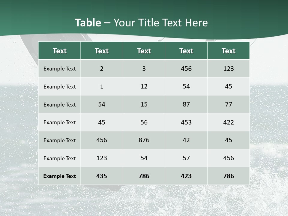 Windsurfer Surf Mediterranean PowerPoint Template