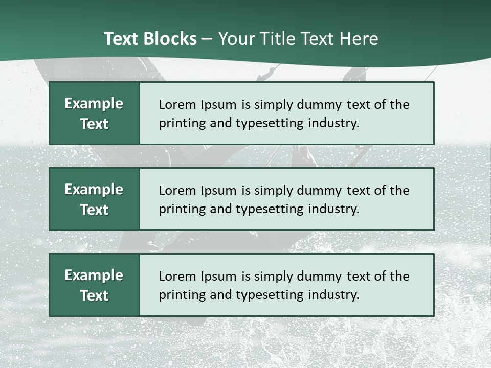 Windsurfer Surf Mediterranean PowerPoint Template