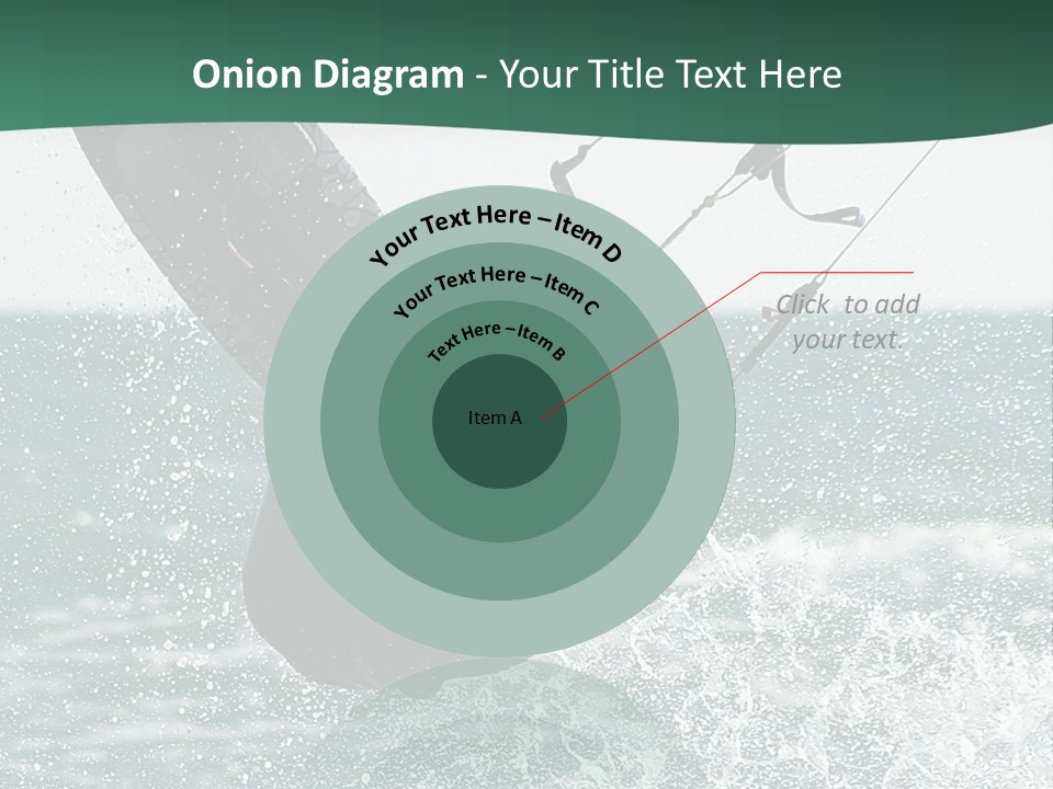 Windsurfer Surf Mediterranean PowerPoint Template