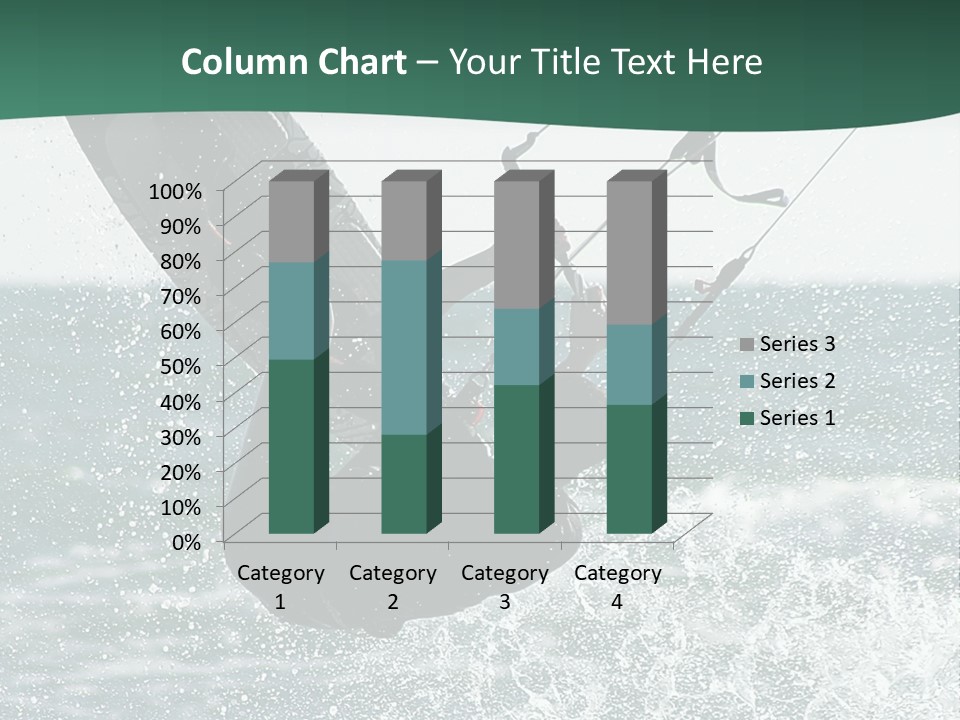 Windsurfer Surf Mediterranean PowerPoint Template