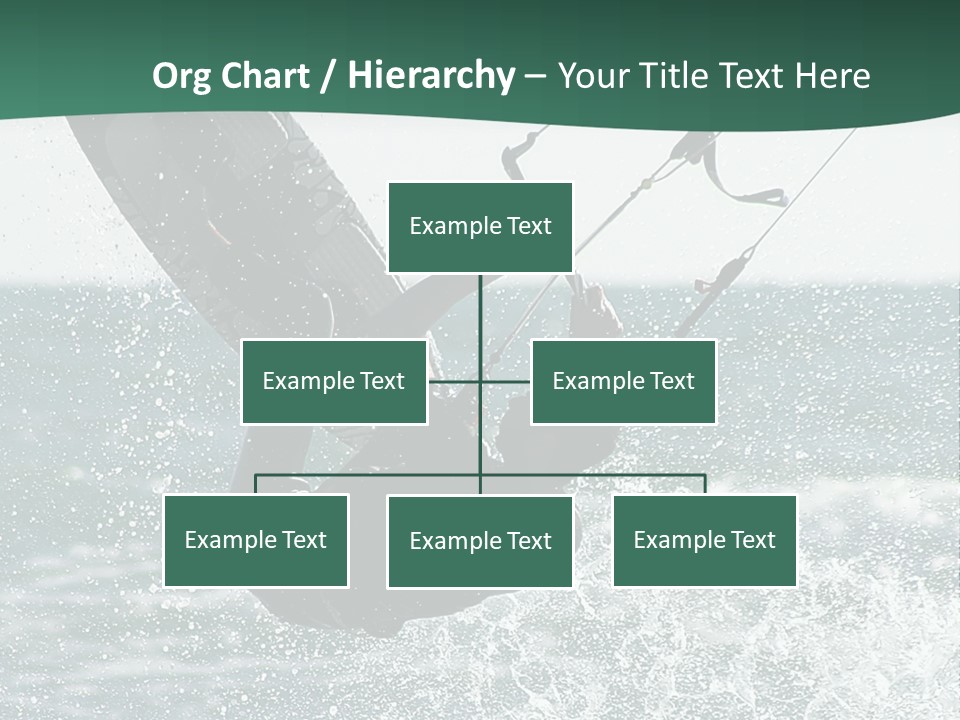 Windsurfer Surf Mediterranean PowerPoint Template