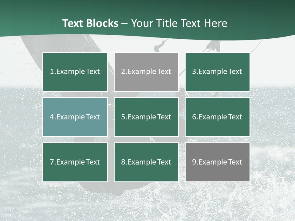 Windsurfer Surf Mediterranean PowerPoint Template