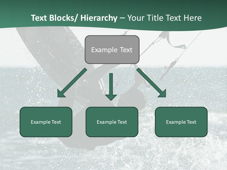 Windsurfer Surf Mediterranean PowerPoint Template