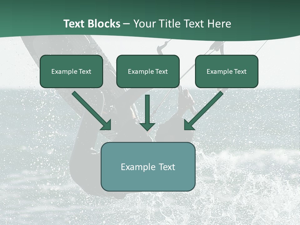 Windsurfer Surf Mediterranean PowerPoint Template