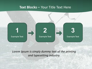 Windsurfer Surf Mediterranean PowerPoint Template