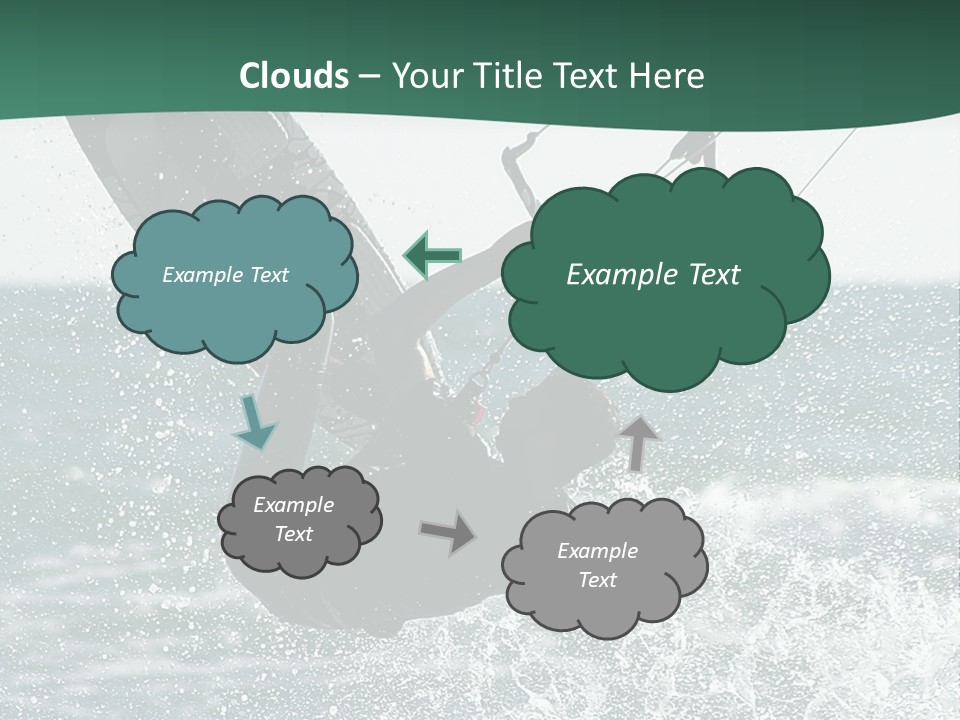 Windsurfer Surf Mediterranean PowerPoint Template