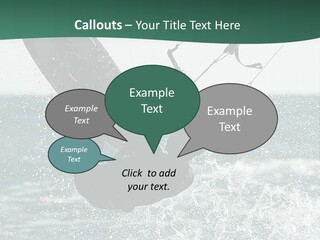 Windsurfer Surf Mediterranean PowerPoint Template