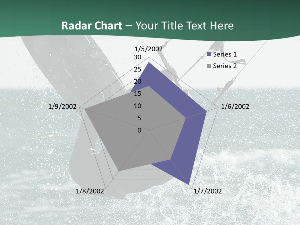 Windsurfer Surf Mediterranean PowerPoint Template