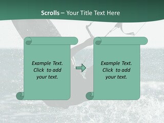 Windsurfer Surf Mediterranean PowerPoint Template