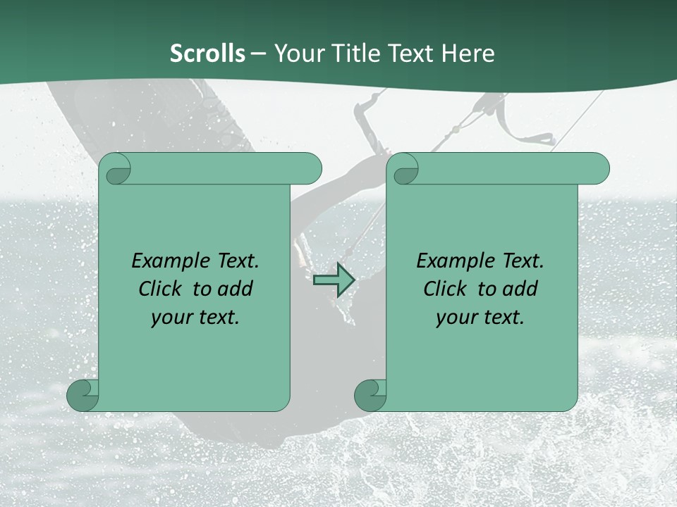 Windsurfer Surf Mediterranean PowerPoint Template
