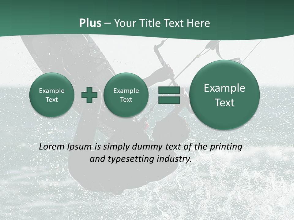 Windsurfer Surf Mediterranean PowerPoint Template