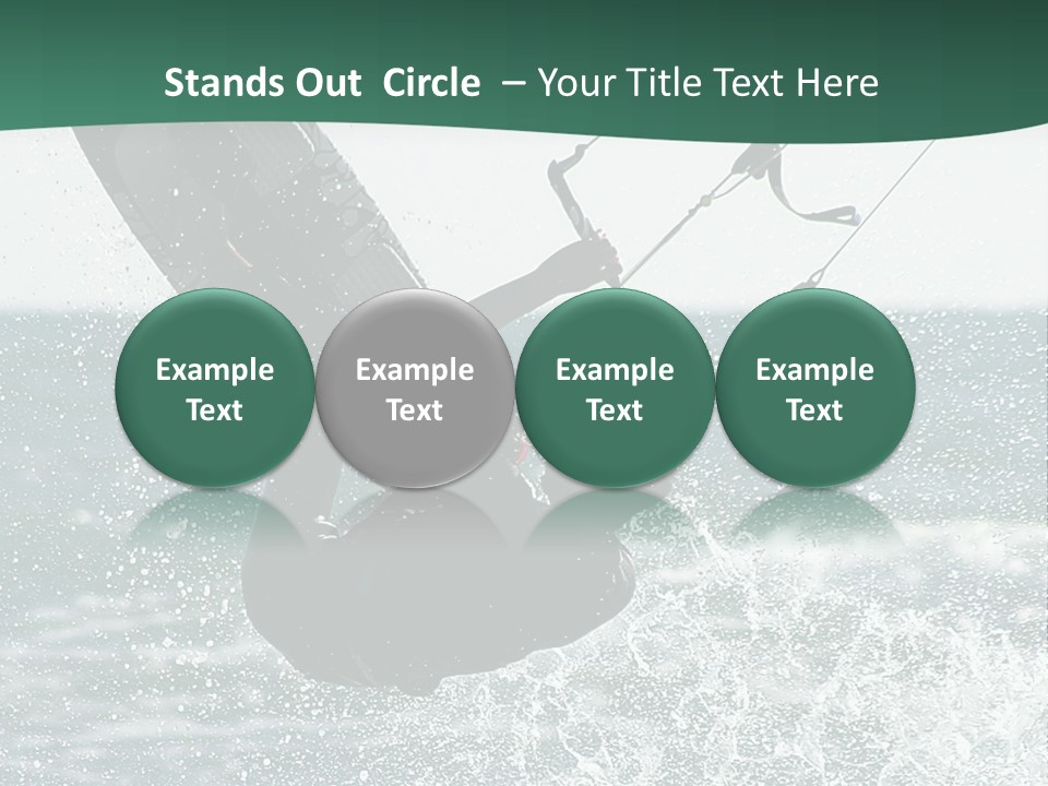 Windsurfer Surf Mediterranean PowerPoint Template