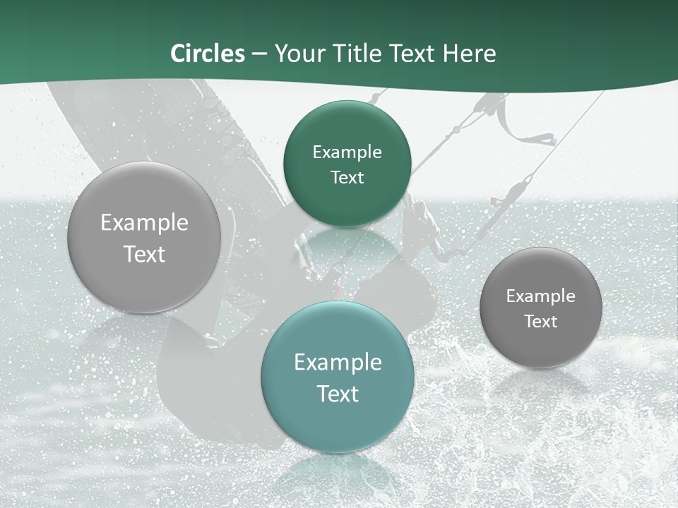 Windsurfer Surf Mediterranean PowerPoint Template