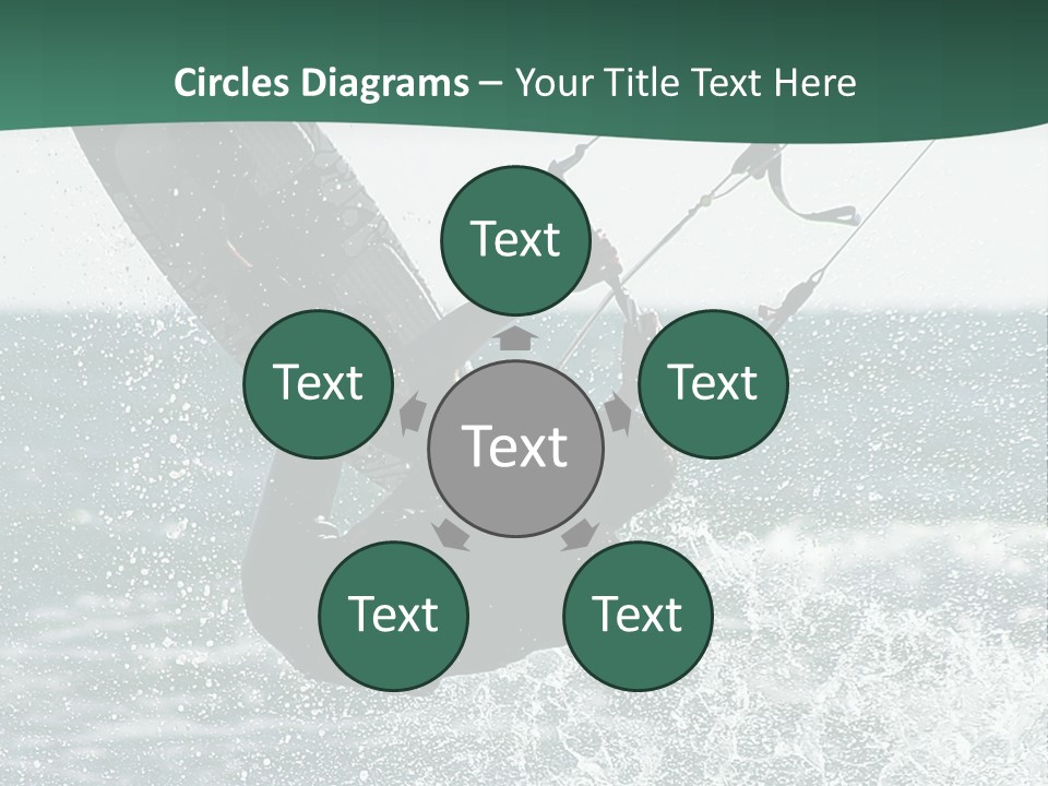 Windsurfer Surf Mediterranean PowerPoint Template