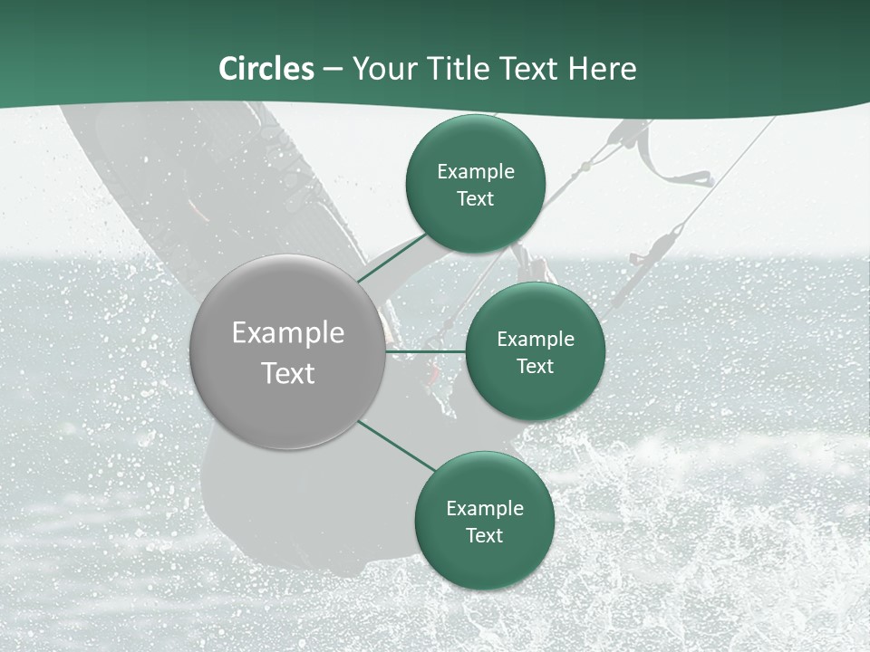 Windsurfer Surf Mediterranean PowerPoint Template