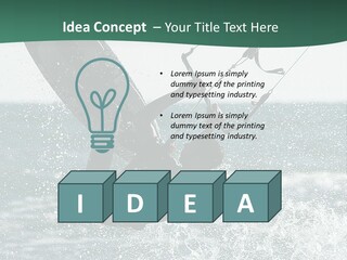 Windsurfer Surf Mediterranean PowerPoint Template