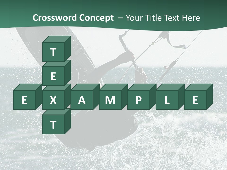 Windsurfer Surf Mediterranean PowerPoint Template