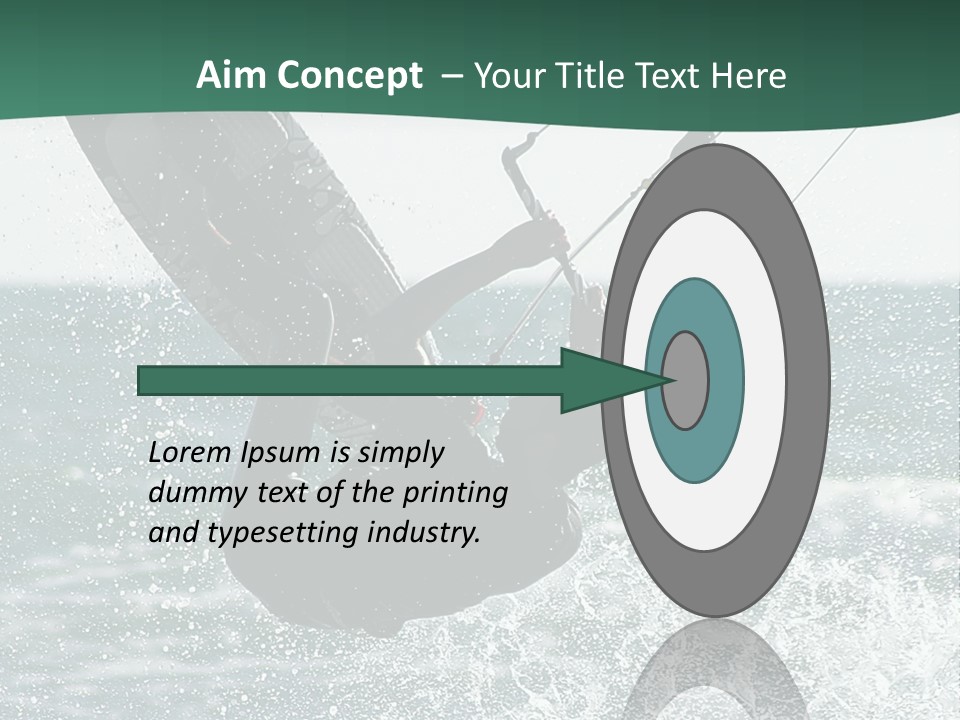 Windsurfer Surf Mediterranean PowerPoint Template