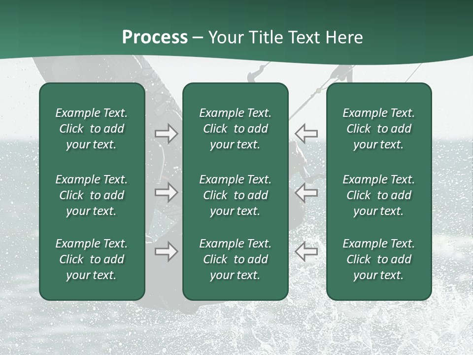 Windsurfer Surf Mediterranean PowerPoint Template