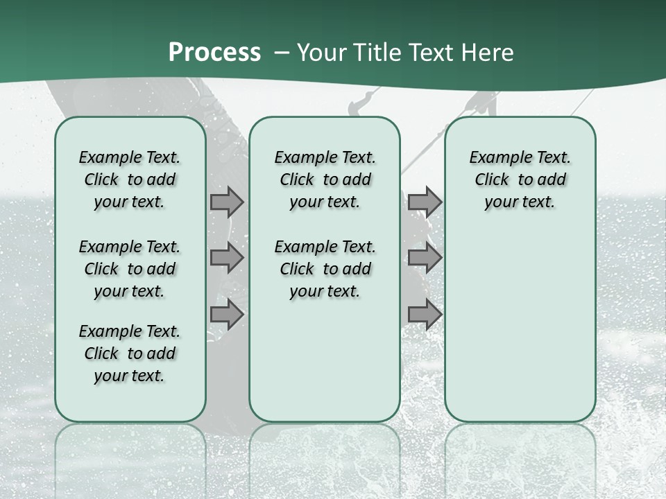 Windsurfer Surf Mediterranean PowerPoint Template