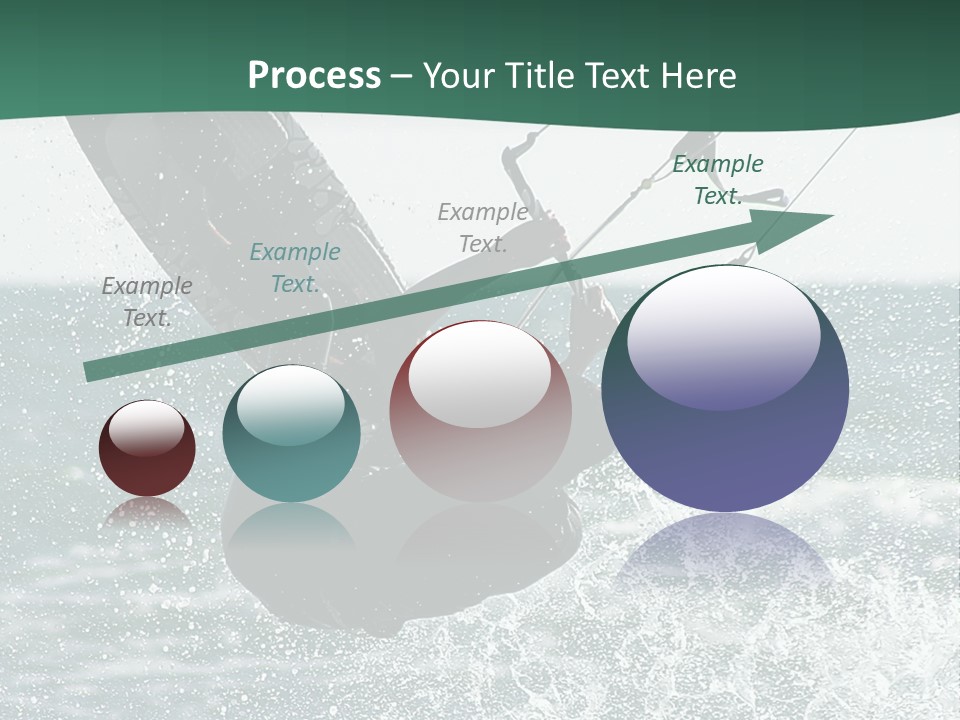 Windsurfer Surf Mediterranean PowerPoint Template