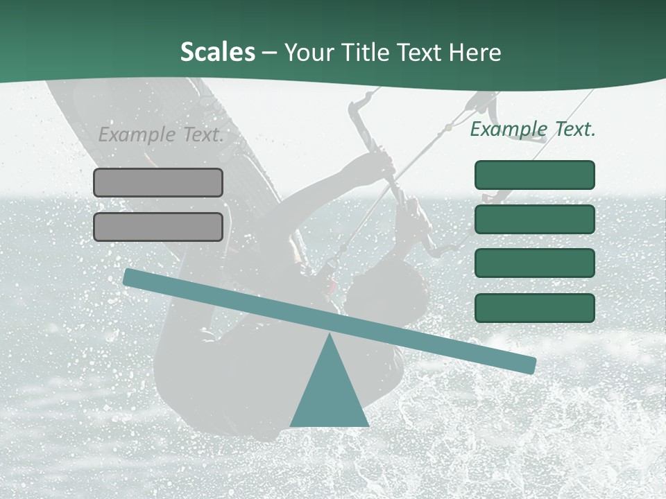 Windsurfer Surf Mediterranean PowerPoint Template