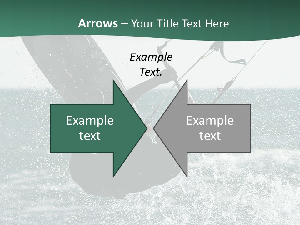 Windsurfer Surf Mediterranean PowerPoint Template