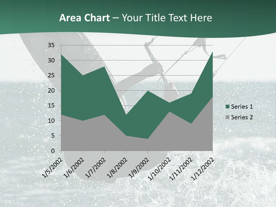 Windsurfer Surf Mediterranean PowerPoint Template