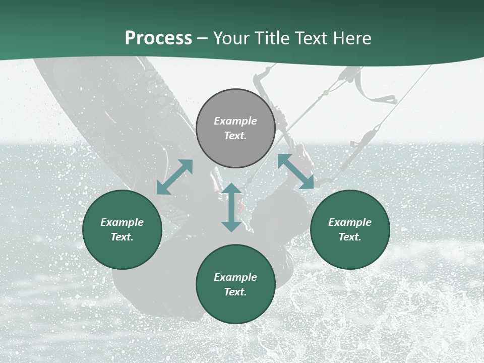 Windsurfer Surf Mediterranean PowerPoint Template