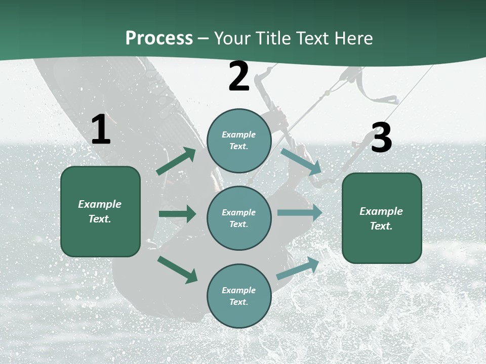 Windsurfer Surf Mediterranean PowerPoint Template