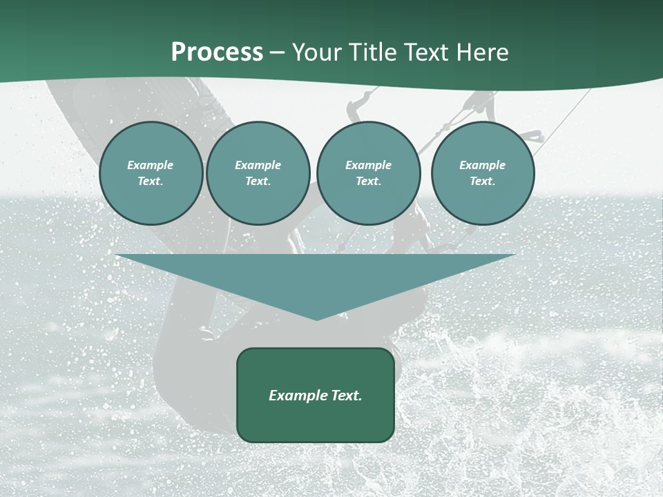 Windsurfer Surf Mediterranean PowerPoint Template