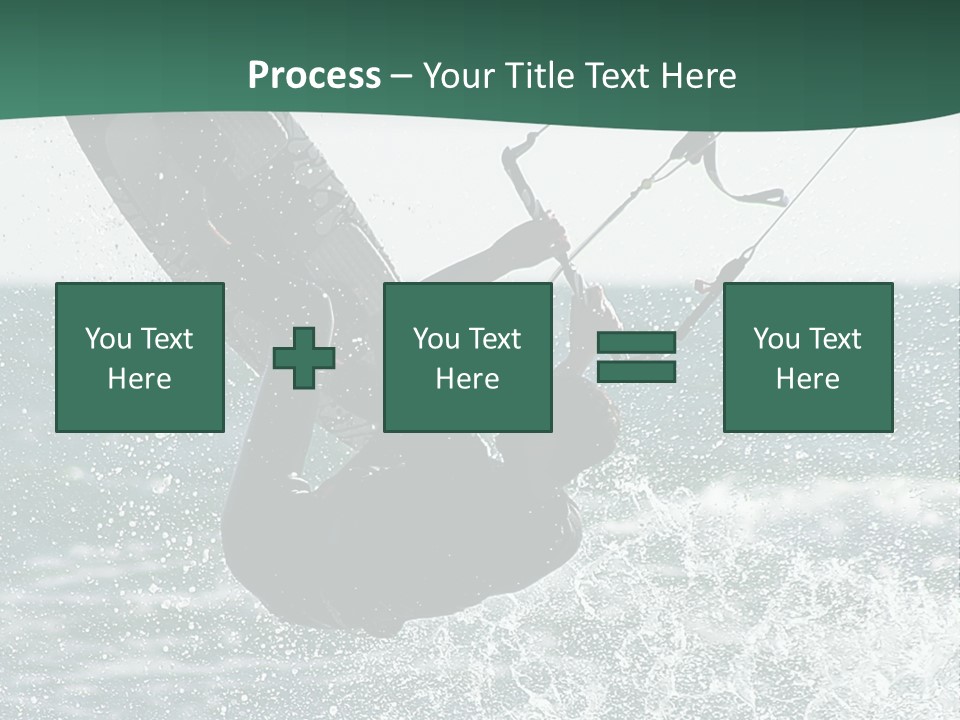 Windsurfer Surf Mediterranean PowerPoint Template