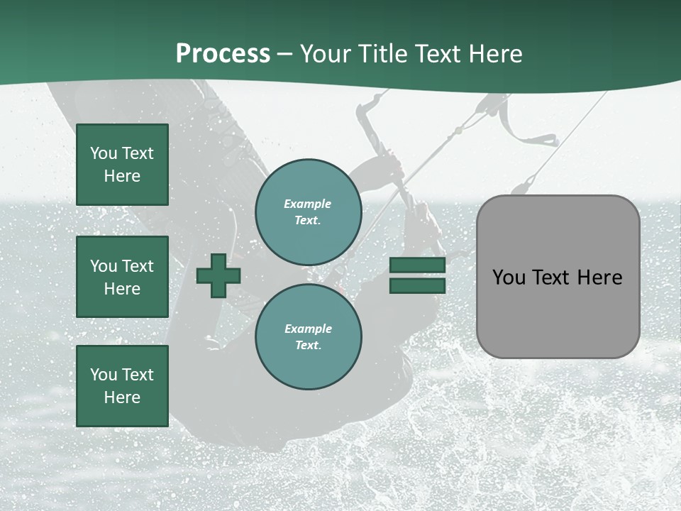 Windsurfer Surf Mediterranean PowerPoint Template