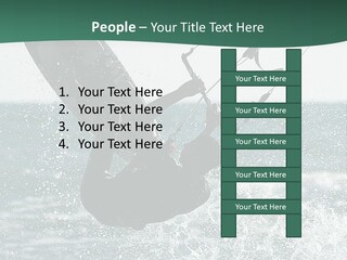 Windsurfer Surf Mediterranean PowerPoint Template